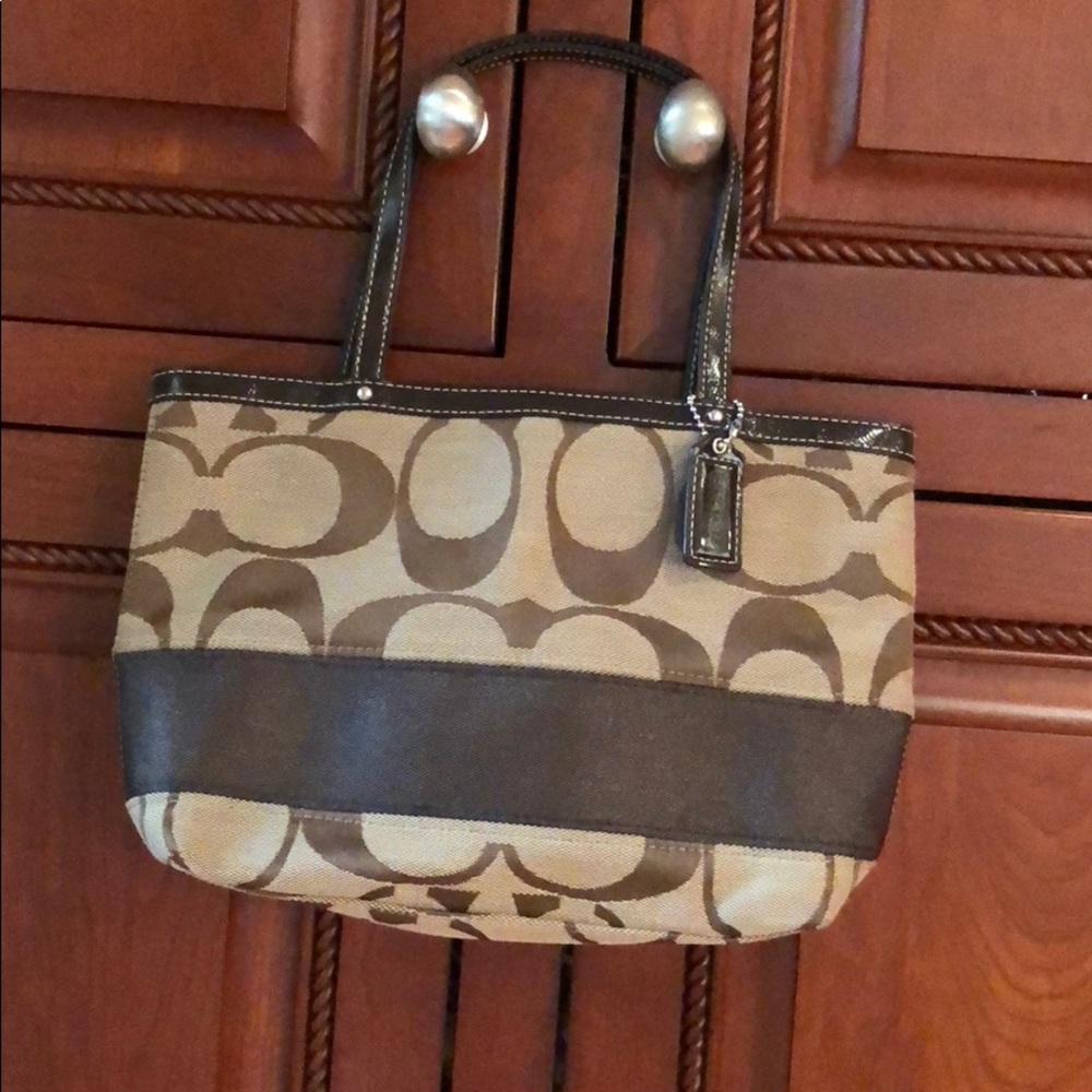 Small coach signature bag